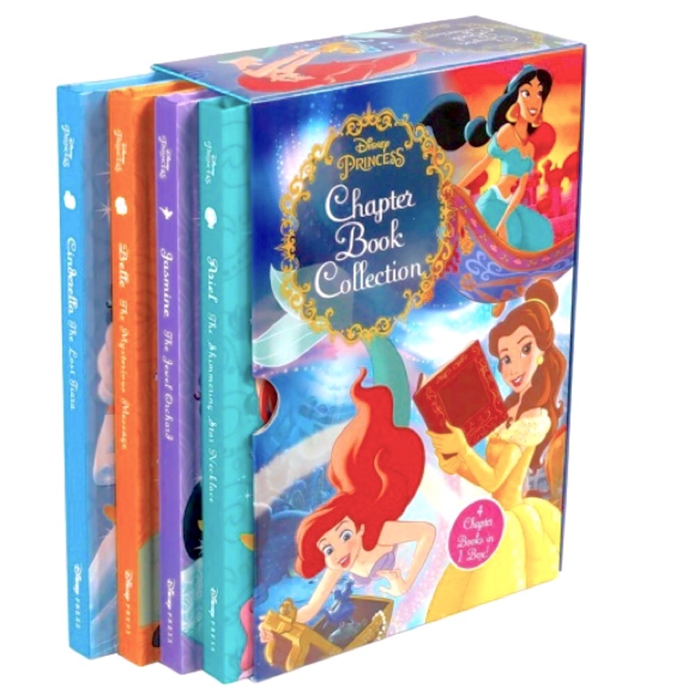 DISNEY Royal Princess Cinderella Belle Jasmine Ariel Chapter Book Collection Set